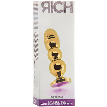 Shots Toys Rich Gold Plug R10, золотая — фото 3