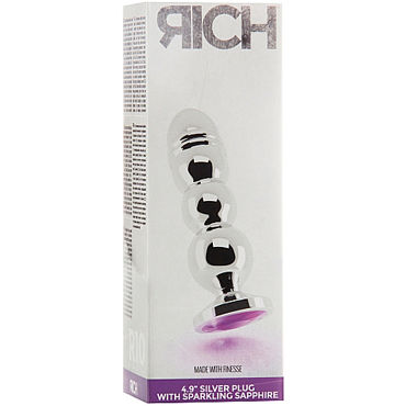 Shots Toys Rich Silver Plug R10, серебристая — фото 3