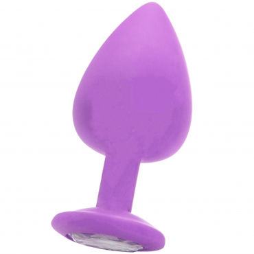 Ouch! Extra Large Diamond Butt Plug, фиолетовая — фото 1