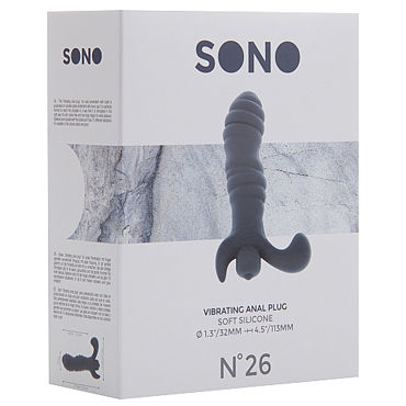 Shots Toys Sono Vibrating Prostate Massager №26, серый — фото 2