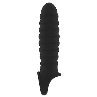 Shots Toys Sono Stretchy Penis Extension №32, черная - фото, отзывы