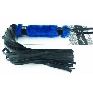 BDSM Арсенал Плеть с синим мехом, Многохвостая