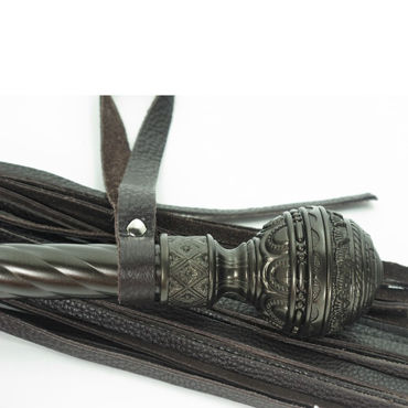 BDSM Арсенал Плеть-скипетр, коричневая - фото, отзывы