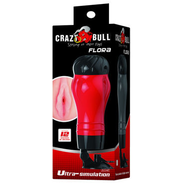 Baile Crazy Bull Flora Мастурбатор-вагина, красный - фото, отзывы