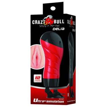Baile Crazy Bull Delia Вибромастурбатор-анус, красный - фото, отзывы