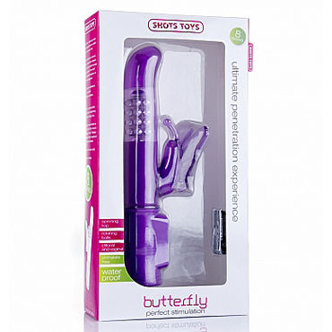 Shots Toys Butterfly, фиолетовый - фото, отзывы