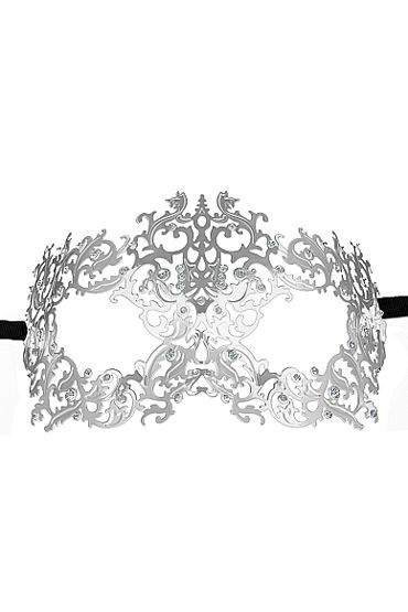 Ouch Forrest Queen Masquerade Mask, серебристая, Маска на глаза в венецианском стиле