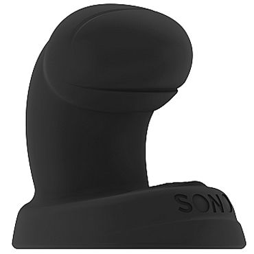 Shots Toys Sono Butt Plug №52, черная, Анальная пробка со стимулирующей головкой
