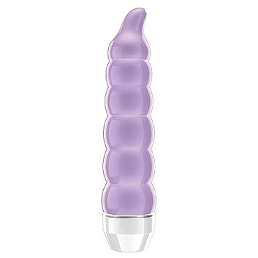 Shots Toys Lacee, фиолетовый, Классический вибратор с ребристым рельефом