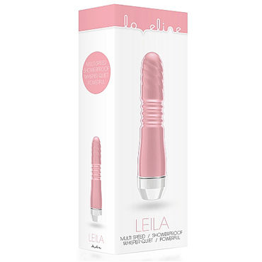 Shots Toys Leila, розовый - Классический вибратор с рельефом - купить в секс шопе