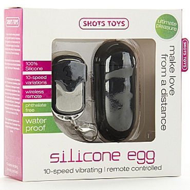 Shots Toys Silicone Remote Controlled Egg, черное - фото, отзывы