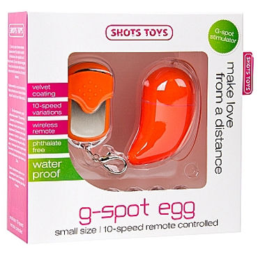 Shots Toys Vibrating G-spot Egg Small, оранжевое - фото, отзывы