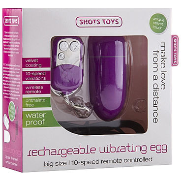Shots Toys Rechargeable Vibrating Egg, фиолетовое - фото, отзывы