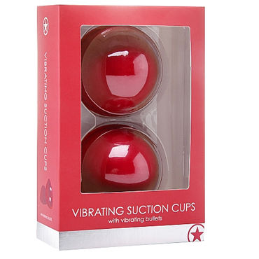 Shots Toys Vibrating Suction Cup, красные - фото, отзывы