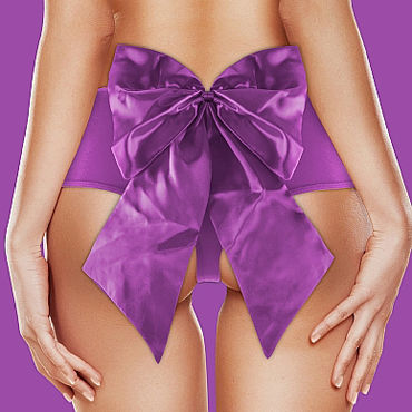 Ouch! Sexy Bow Vibrating Panty, фиолетовые - фото, отзывы