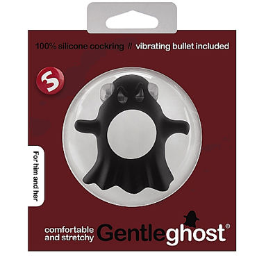 Shots Toys Gentle Ghost Cockring, черное - фото, отзывы