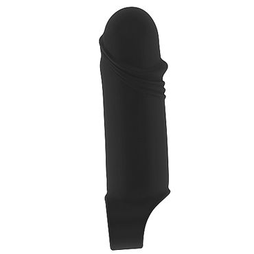 Shots Toys Stretchy Thick Penis Extension №35, черная, Насадка на пенис