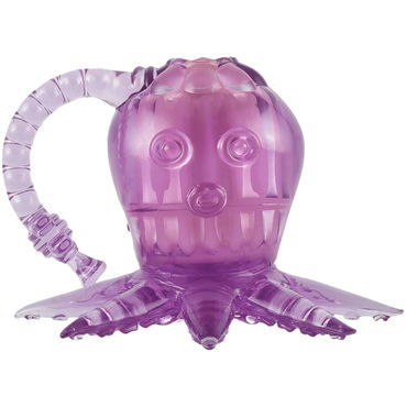 White Label Octopus, фиолетовый, Вибростимулятор осьминог