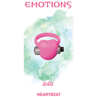 Lola Toys Emotions Heartbeat, светло-розовое - Эрекционное виброколечко - купить в секс шопе