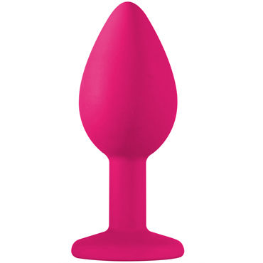 Lola Toys Emotions Cutie Small, розовая - Анальная пробка с пурпурным кристаллом - купить в секс шопе