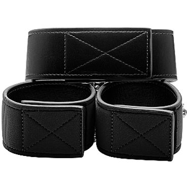Ouch! Reversible Collar and Wrist Cuffs, черный — фото 2
