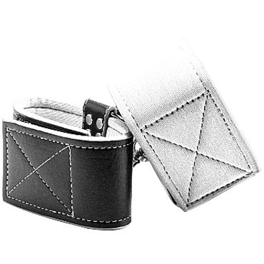 Ouch! Reversible Wrist Cuffs, черно-белые — фото 1