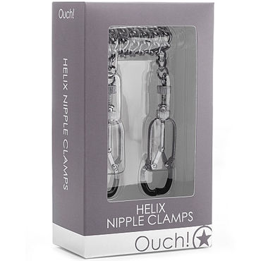 Ouch! Helix Nipple Clamps, серебристый - фото, отзывы