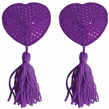 Ouch! Nipple Tassels Heart, фиолетовые