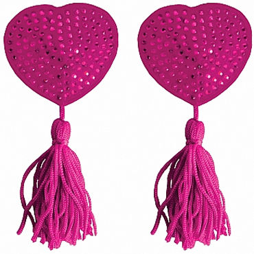 Ouch! Nipple Tassels Heart, розовые — фото 1