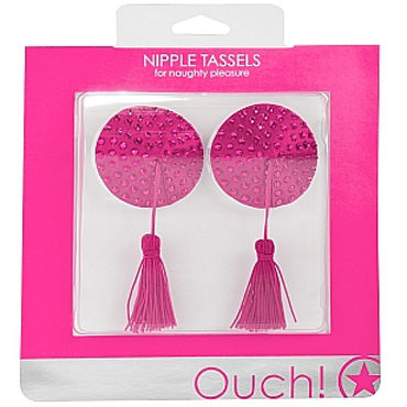 Ouch! Nipple Tassels Round, розовые — фото 2