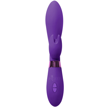 Indeep Leyla, пурпурный - Вибратор с клиторальным стимулятором - купить в секс шопе