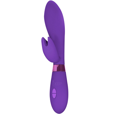 Indeep Leyla, пурпурный, Вибратор с клиторальным стимулятором