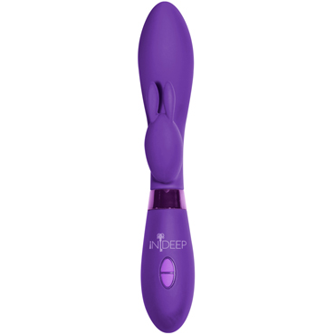 Indeep Yonce, пурпурный - Вибратор с клиторальным стимулятором - купить в секс шопе