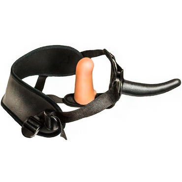 Биоклон Woman Strap 4,5", черный - Женский пояс с насадками - купить в секс шопе