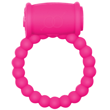 Lola Toys Rings Drums, розовое, Эрекционное кольцо с вибрацией