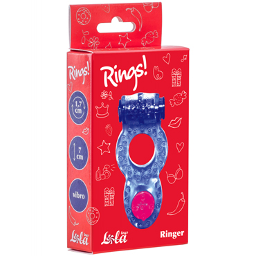 Lola Toys Rings Ringer, фиолетовое - Эрекционное кольцо с вибрацией - купить в секс шопе