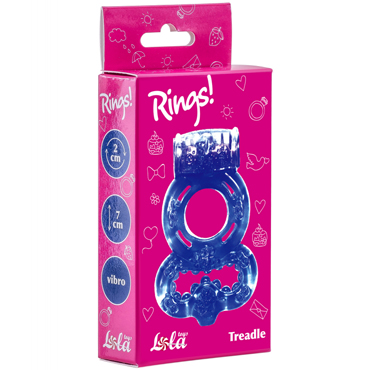 Lola Toys Rings Treadle, фиолетовое - Эрекционное кольцо с вибрацией - купить в секс шопе