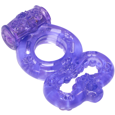 Lola Toys Rings Treadle, фиолетовое, Эрекционное кольцо с вибрацией