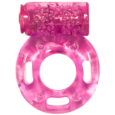 Lola Toys Rings Axle-pin, розовое, Эрекционное кольцо с вибрацией