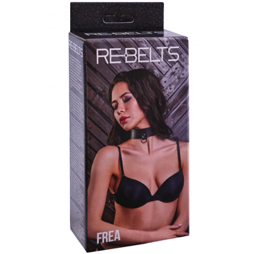 Rebelts Frea, черный - Ошейник из кожи - купить в секс шопе