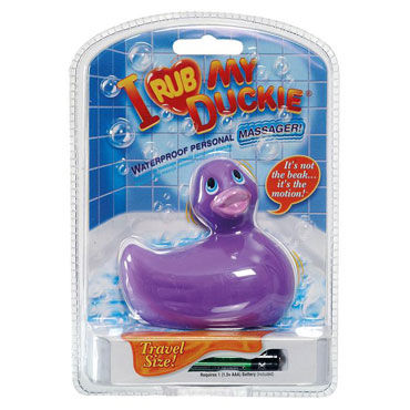 Bigteaze Toys I Rub My Duckie, фиолетовый, Вибратор в форме утенка компактного размера