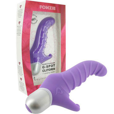 FeelzToys Fonzie, фиолетовый, Вибратор со стимуляцией клитора и точки G
