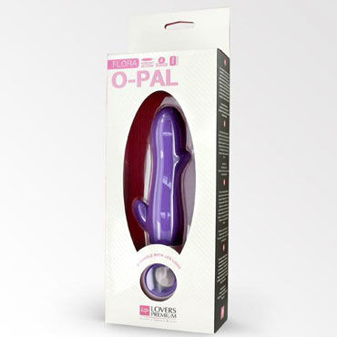 LoversPremium O-Pal Flora, фиолетовый - Вибратор, со стимуляцией клитора - купить в секс шопе