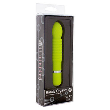 NMC Handy Orgasm, зеленый, Вибратор с ребристой поверхностью