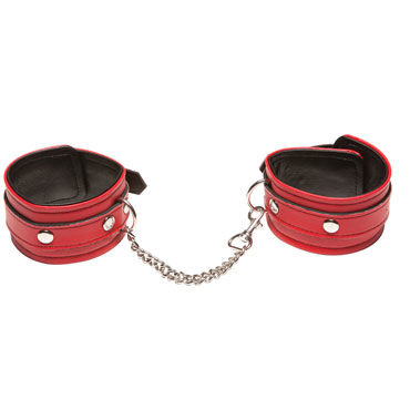 X-Play Love Chain Ankle Cuffs, красные - фото, отзывы