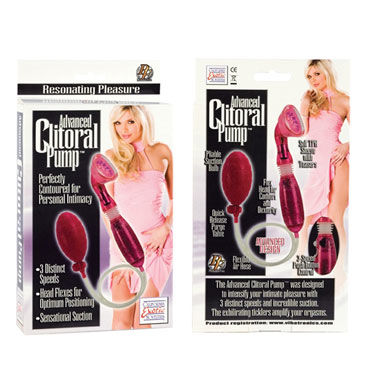 California Exotic Advanced Clitoral Pumps, розовый - Вакуумная помпа для клитора - купить в секс шопе
