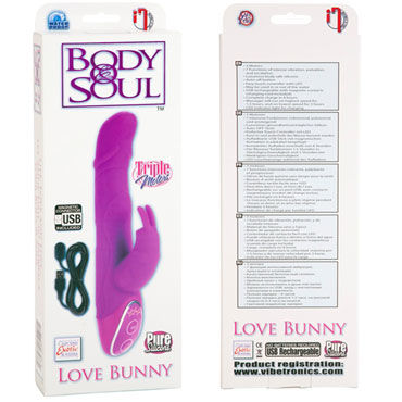 California Exotic Body&Soul Love Bunny - Вибратор с тремя моторчиками - купить в секс шопе