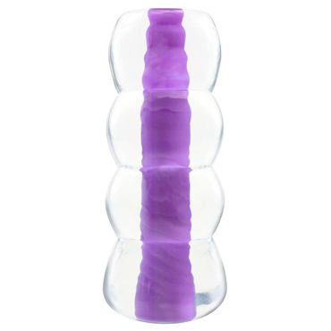 Pipedream Neon Jelly Stroker, фиолетовый, Компактный мастурбатор