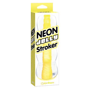 Pipedream Neon Jelly Stroker, желтый - фото, отзывы