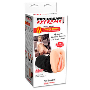 Pipedream Extreme Hot Snatch, Мастурбатор-вагина с термо-мешком